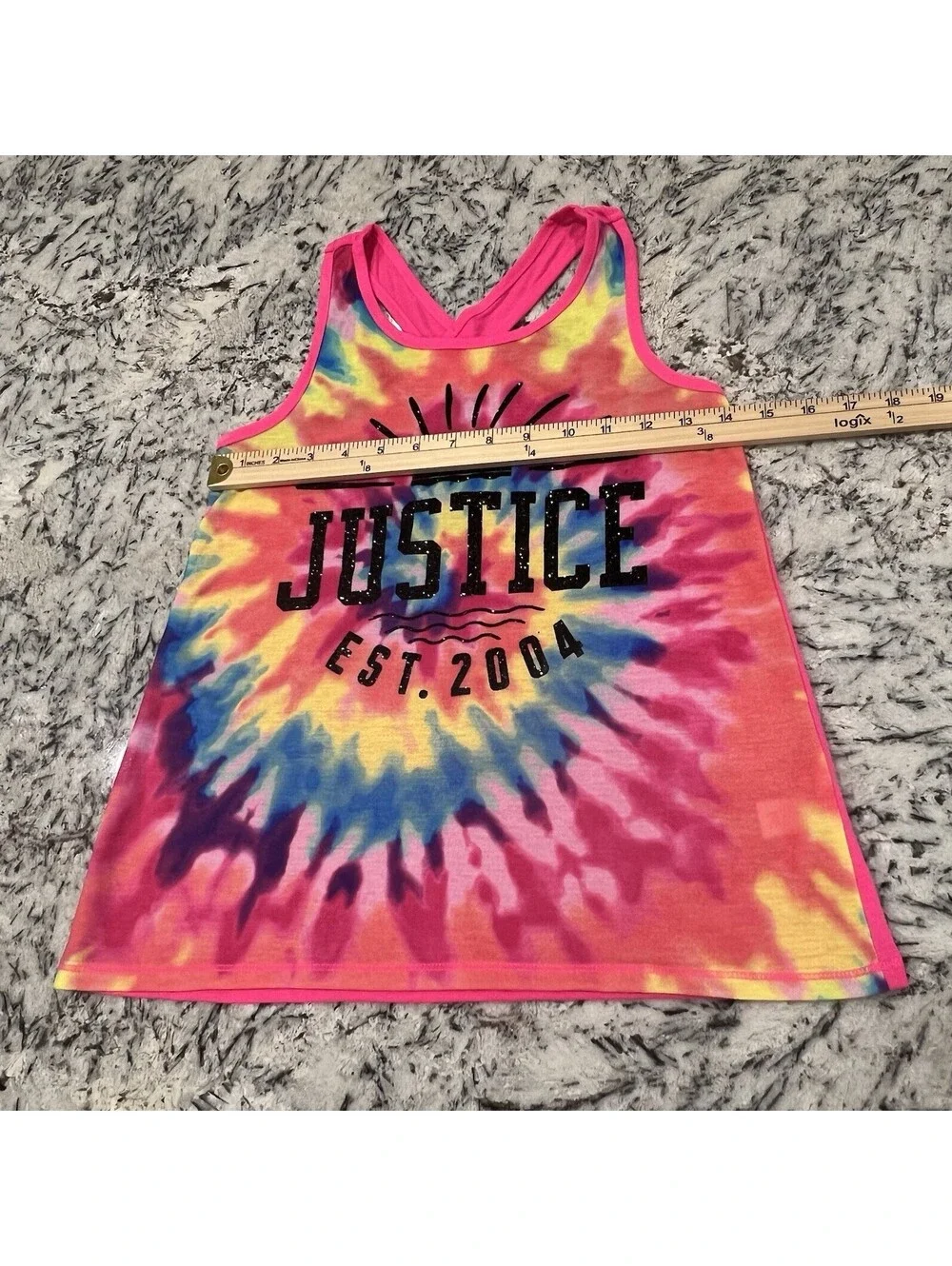 Justice Active Girls Est 2004 Tie-Dye Tank Top Size 12